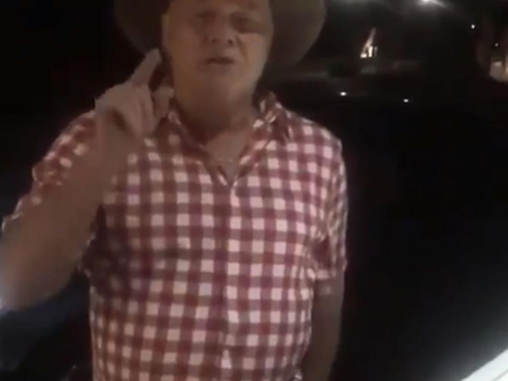 A man in the video argues the extent of his neighbour’s Aboriginality.