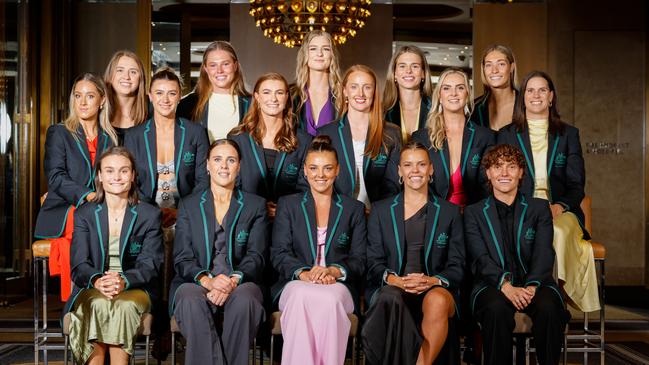 The 2024 AFLW All Australian team, excluding four absent Brisbane Lions players. Picture: Dylan Burns/AFL Photos via Getty Images