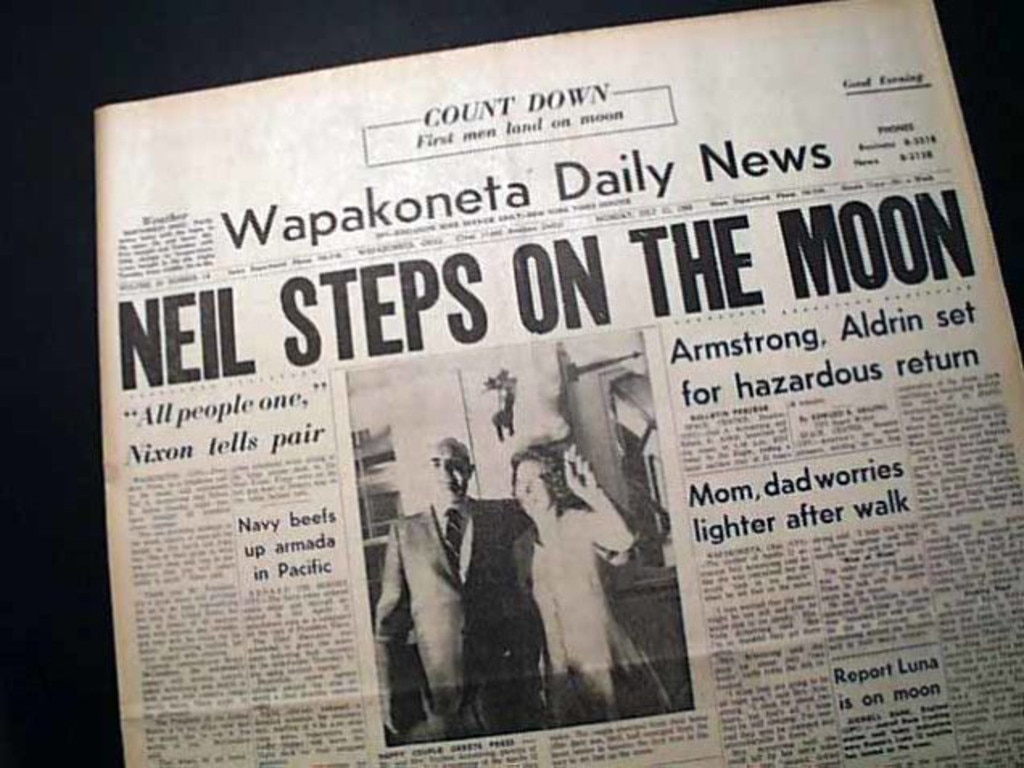 The Wapakoneta Daily News - Neil Armstrong’s hometown Ohio newspaper.