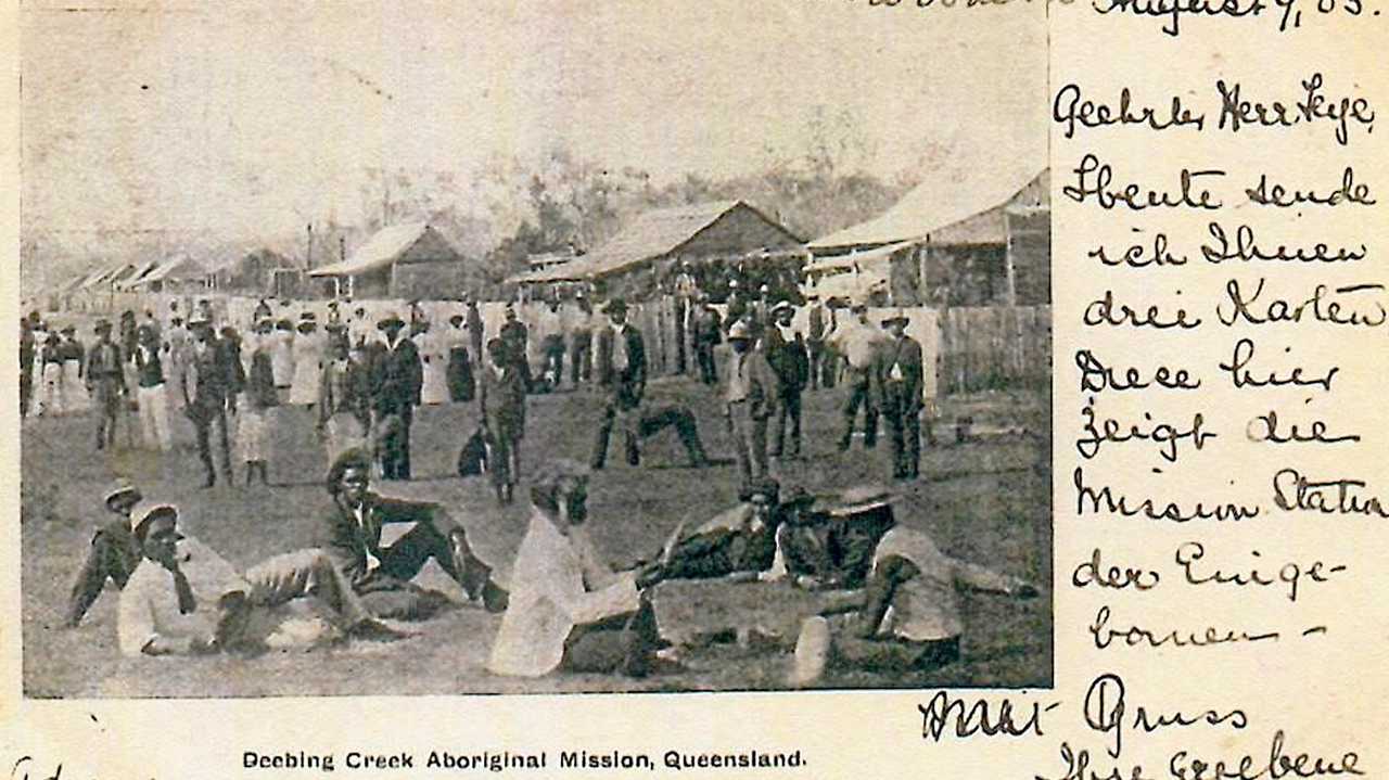 OUR PAST: A postcard showing Deebing Creek Aboriginals. Picture: Trove