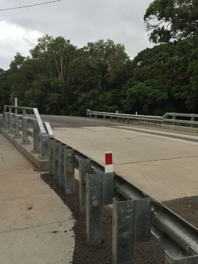 Reeves Creek Bridge in Yarrabah has been identified as one of the prime locations for kids to launch rocks in slingshots and then run and hide under the bridge. Picture: Supplied.