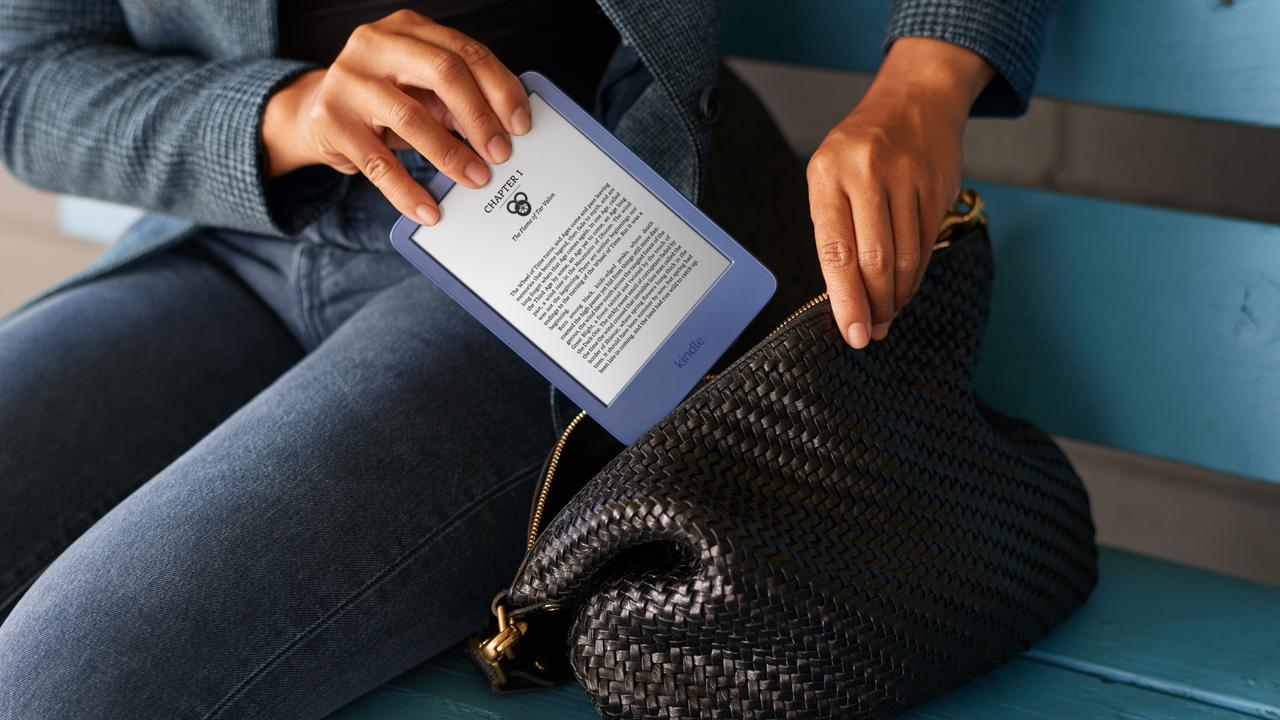 Amazon shrinks the Kindle with its latest e-reader device. Picture: Supplied