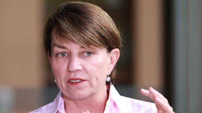 Queensland Premier Anna Bligh in Brisbane yesterday. Picture: Darren England