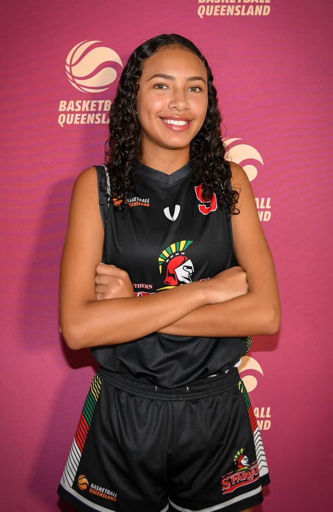 Queensland South U16 Girls player Mya Moke. Picture: Basketball Queensland