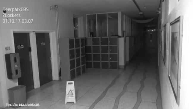 CCTV captures 'ghost' in school