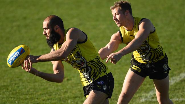 The Tigers are flying and so is Bachar Houli. Picture: Quinn Rooney/Getty.