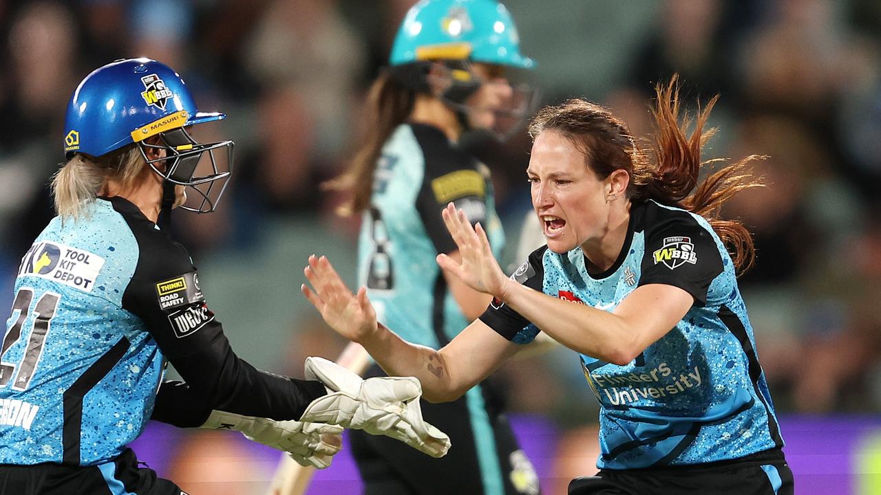 Megan Schutt was rewarded as the most consistent fast bowler in WBBL history. Picture: Sarah Reed/Getty Images