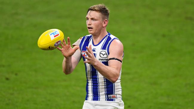 Jack Ziebell’s become a ball-magnet in defence. Picture: Daniel Carson/AFL Photos via Getty Images