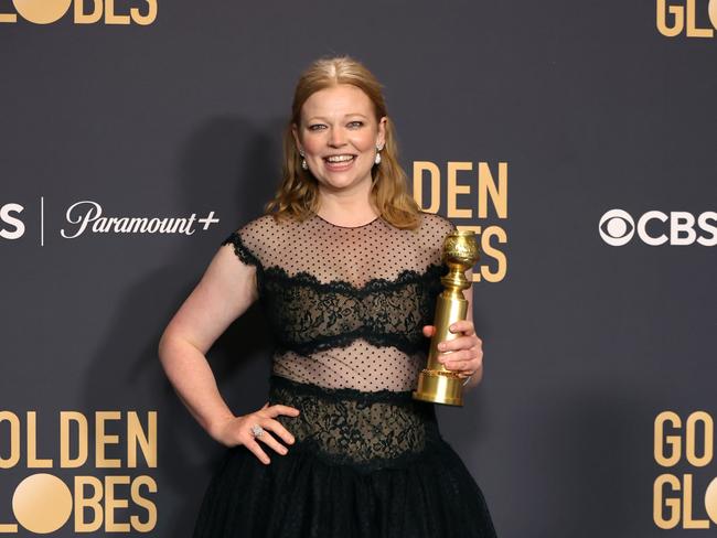 Sarah Snook has already won a Golden Globe for her performance on Succession. Picture: Amy Sussman/Getty Images