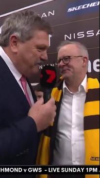 'Sickens me' PM Anthony Albanese clipped by footy great