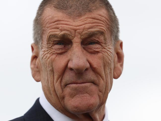 MELBOURNE, AUSTRALIA - NOVEMBER 26: President of the Hawthorn Football Club Jeff Kennett talks during a press conference on November 26, 2020 in Melbourne, Australia. Deputy Prime Minister Michael McCormack and Treasurer Josh Frydenberg announced the GovernmentÃ¢â¬â¢s contribution to the Hawthorn Hawks AFL Football Club's Kennedy Community Centre at the future site of the facility in Dingley Village. (Photo by Graham Denholm/Getty Images)