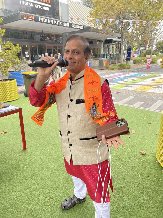 Nagesh Joshi is a resident of Australia's most multicultural suburb, Point Cook in Melbourne. Picture: Cameron Stewart