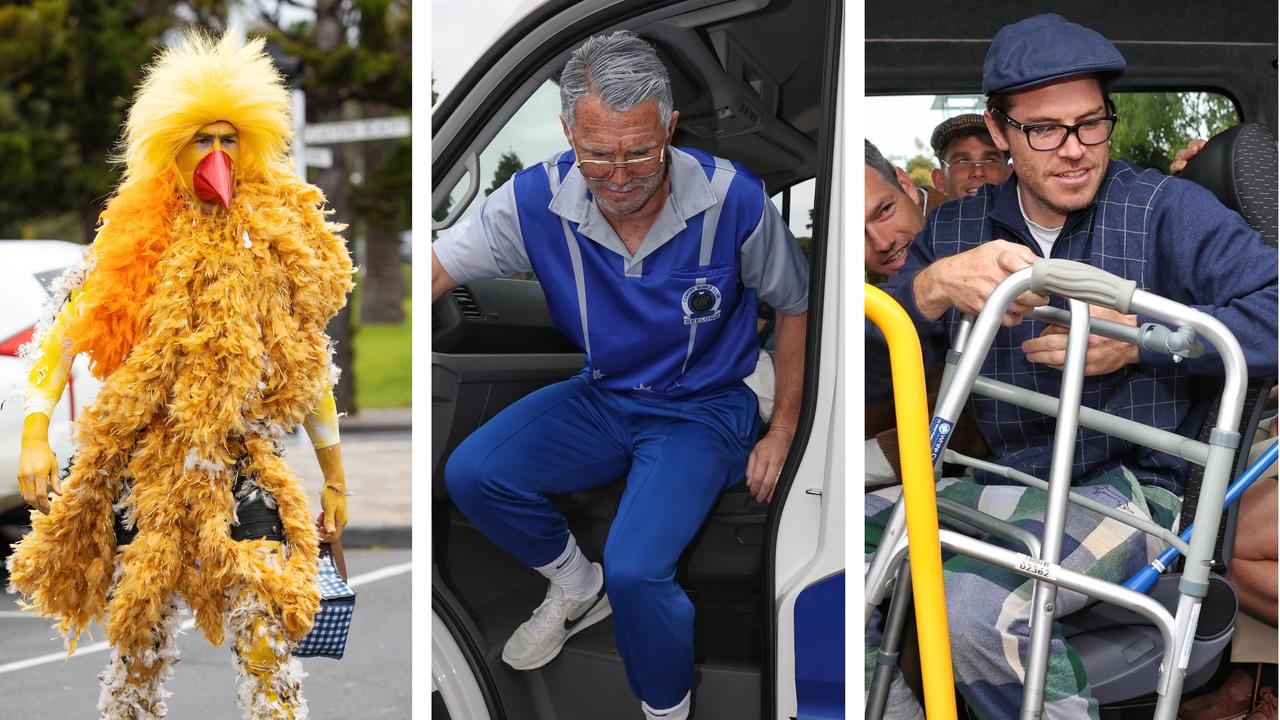 Geelong Mad Monday: Jeremy Cameron, Patrick Dangerfield and Isaac Smith.