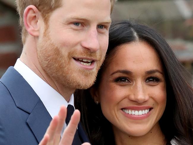 LONDON, ENGLAND - NOVEMBER 27:  Prince Harry and actress Meghan Markle during an official photocall to announce their engagement at The Sunken Gardens at Kensington Palace on November 27, 2017 in London, England.  Prince Harry and Meghan Markle have been a couple officially since November 2016 and are due to marry in Spring 2018.  (Photo by Chris Jackson/Chris Jackson/Getty Images)