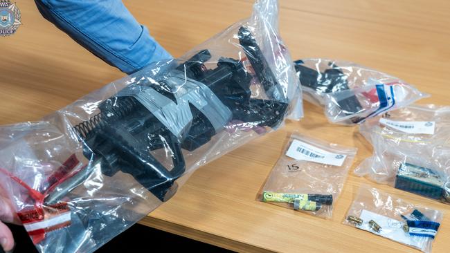 Police have seized multiple items from property linked to bikie gangs. Picture: WA Police