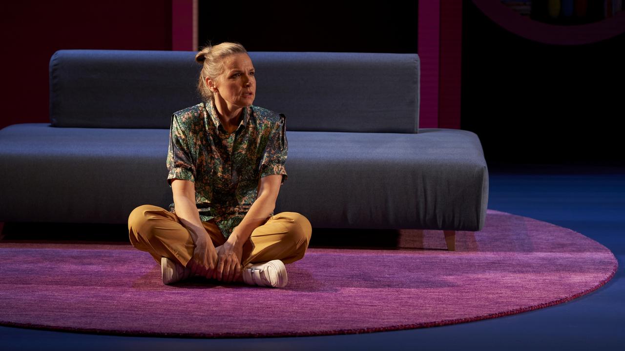 Justine Clarke in Girls & Boys, by State Theatre Company SA. Picture: Sam Roberts