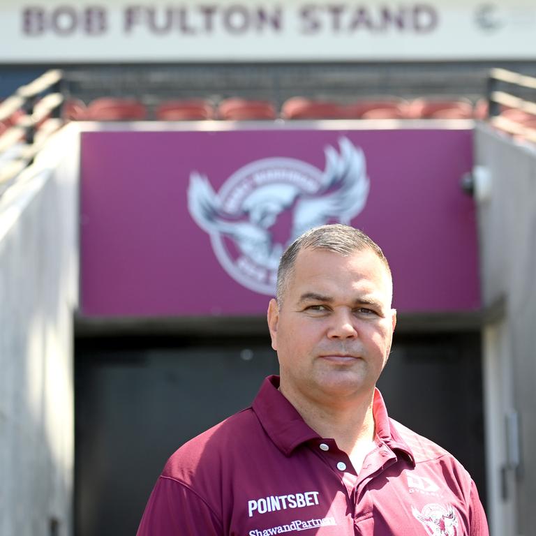 Anthony Seibold has finally arrived at Brookvale Oval. Picture: Jeremy Piper