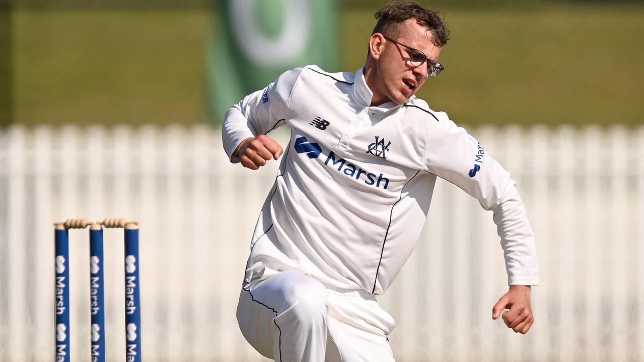 Todd Murphy from Victoria is thought to be Lyon’s potential replacement as the long term spinner in the Australian Test side. (Photo by Morgan Hancock/Getty Images)