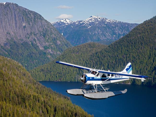 A promotional image from Taquan Air's "Misty Fjords Cruise &amp; Fly" web page.