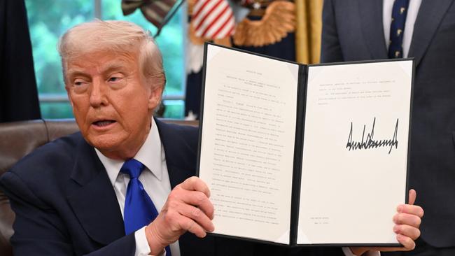 Mr Trump’s announcement that all films made outside the US would be hit with a 100 per cent tariff was described as a bombshell on the eve of Cannes, the world’s most famous international movie marketplace. Picture: AFP