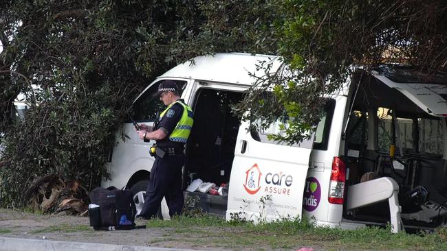 Police and emergency services are at the scene of a serious crash at Hayborough. Picture: Gary Juleff