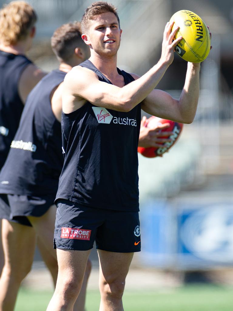 Murphy in action during a pre-season training session. Picture: Sarah Matray