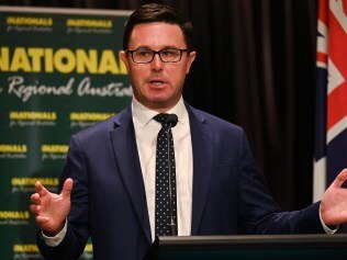 CANBERRA, AUSTRALIA, NewsWire Photos. SEPTEMBER 9, 2023: Leader of the National Party, David Littleproud addresses The Nationals' 2023 Federal Conference in Canberra. Picture: NCA NewsWire / Martin Ollman