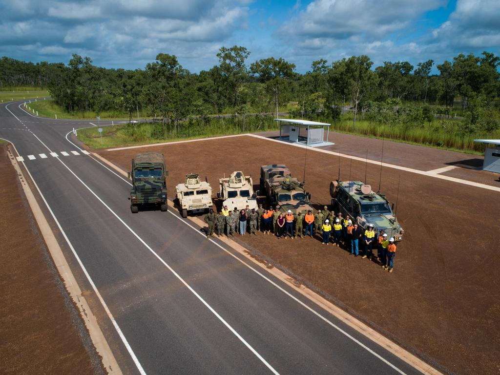 Work has ended on the $8m joint US-Australian defence driver training range at Robertson Barracks.