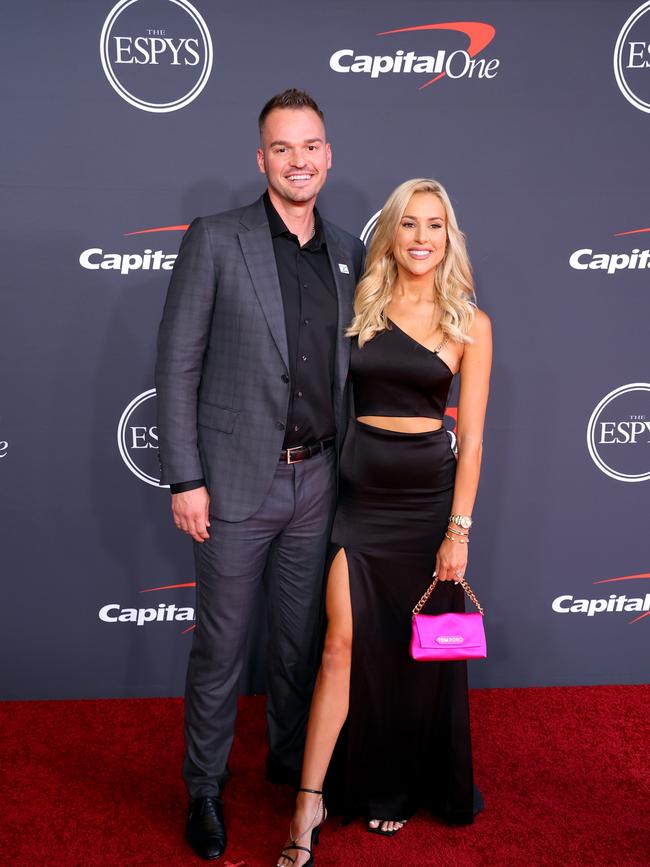 Trey Mancini and Sara Perlman at the ESPYS. Photo by Leon Bennett/Getty Images