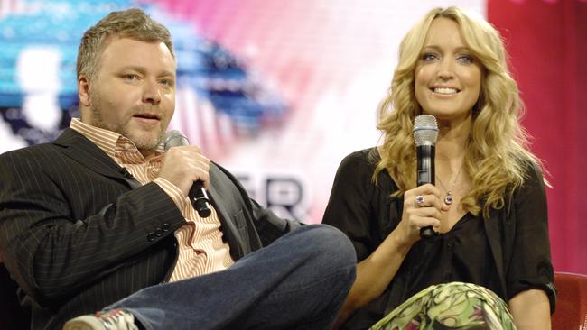 Hosts Kyle Sandilands and Jackie O in July 2008 in the week the show’s end was announced.