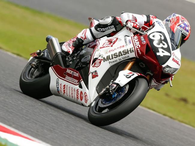 Casey Stoner rides at Suzuka