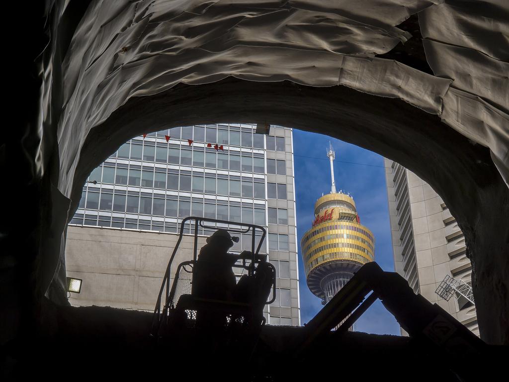 Sydney Metro construction work deep under the city has revealed a view of Sydney never seen before. Picture: Supplied