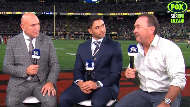 Ricky Stuart struggled with his feelings on Fox League.