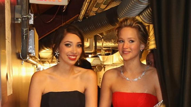 Actress Jennifer Lawrence backstage during the Oscars held at Dolby Theatre on March 2, 2