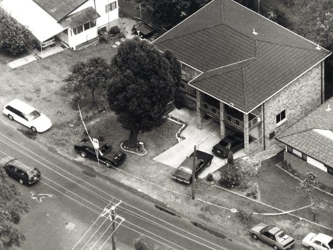 The house in Barnhill Road that was the scene of the initial shootings.