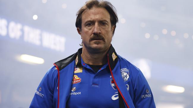 Luke Beveridge had a fiery year in 2022. Picture: Daniel Pockett/Getty Images