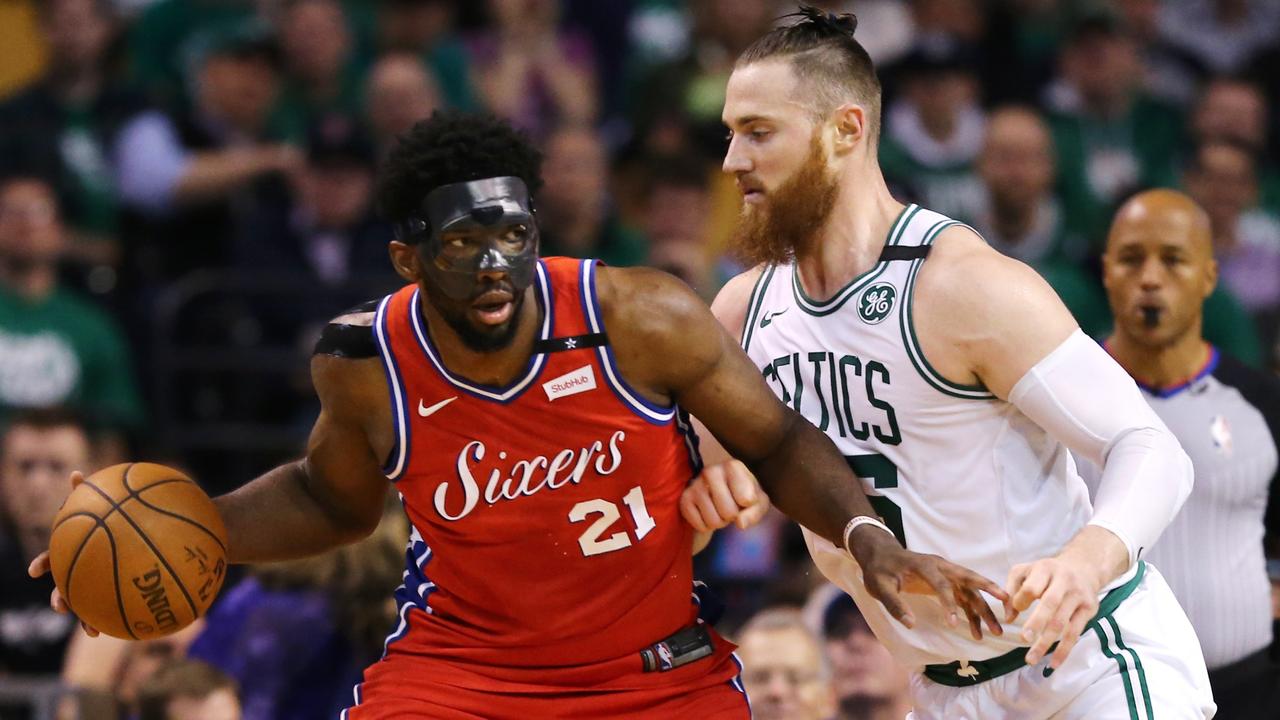 NBA: Joel Embiid sledges Aron Baynes’ man bun, 76ers star trashes ...