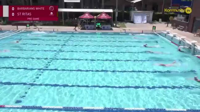 Replay:  Barbarians White v St Rita's College (Middle School SF)  -  Water Polo Queensland All Schools Championships