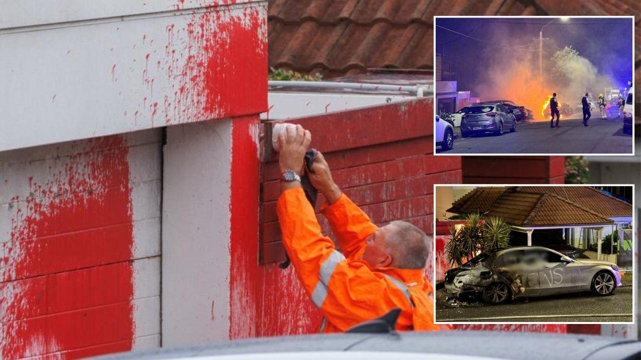 Man charged over anti-Semitic car fires and graffiti