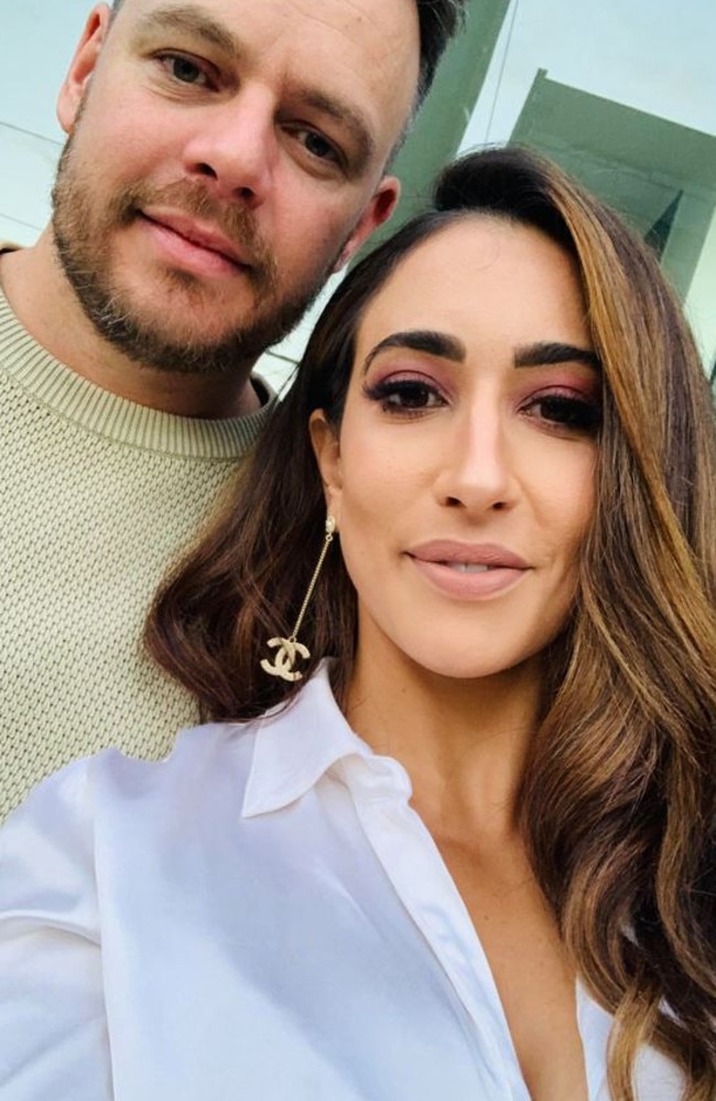 Brianna and Jonathan pictured before her stroke in 2022. Picture: Supplied
