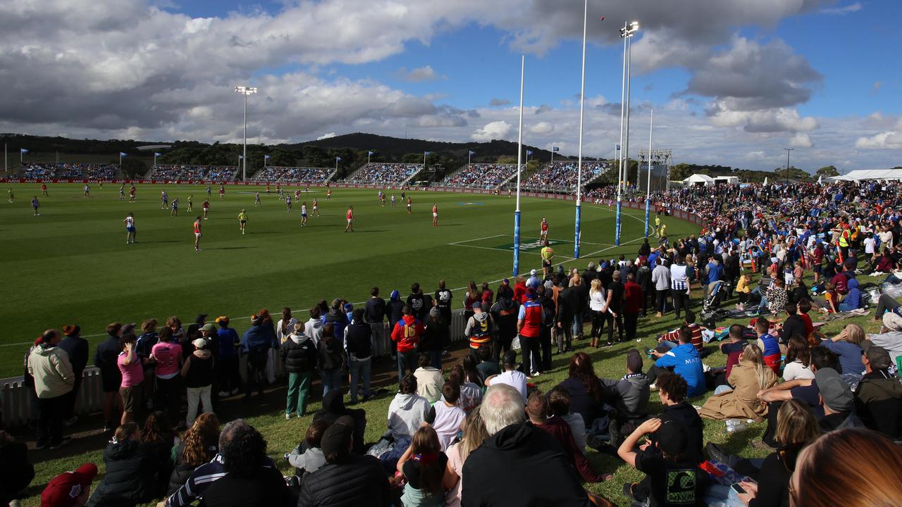 Brisbane v North Melbourne, Summit Sport and Recreation Park. Picture: Brett Hartwig