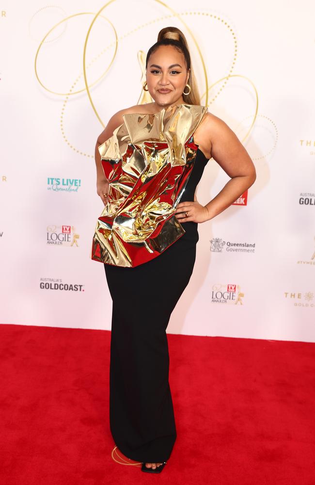 Jessica Mauboy attends the 62nd TV Week Logie Awards. Picture: Getty