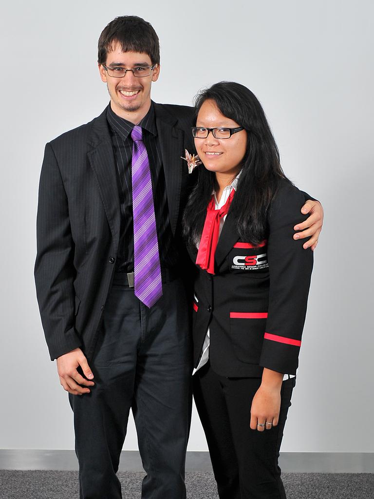 Fletcher Luders and Janet Truong at the 2011 Casuarina Senior College formal at the Darwin Convention Centre. Picture: NT NEWS