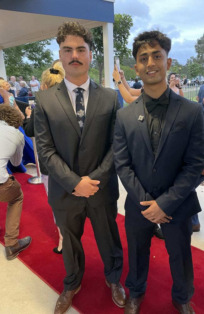 Nathan and Yug at the 2023 Mountain Creek State High formal.