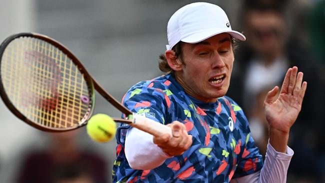 Australia's Alex de Minaur has been bundled out of the French Open. Picture: Anne-Christine Poujoulat / AFP