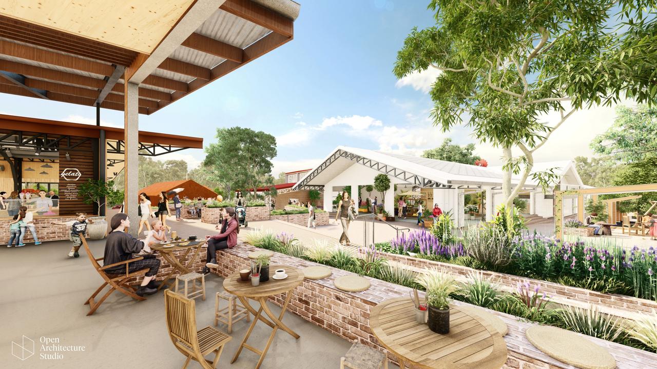 An artist’s impression of Barns Lane, an approved agri-tourism project at Coolum Beach.