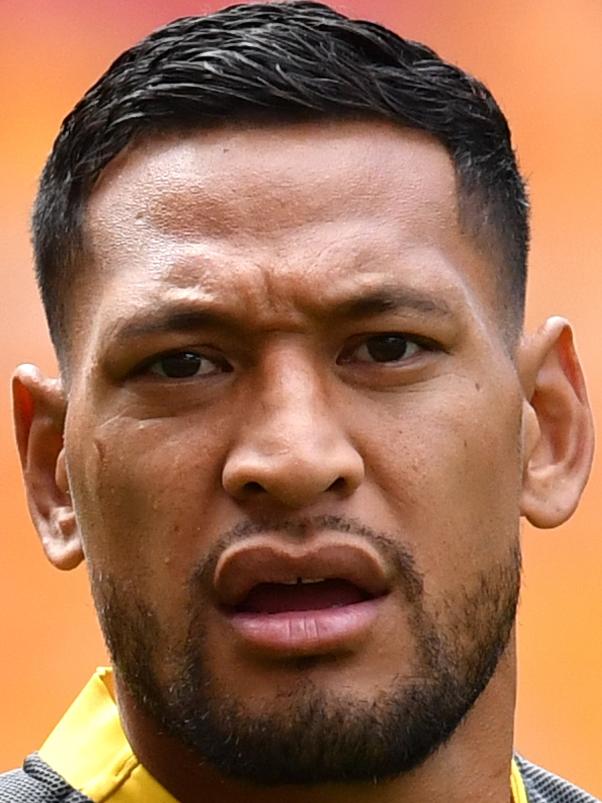 Rugby star Israel Folau who faces an uncertain future. 