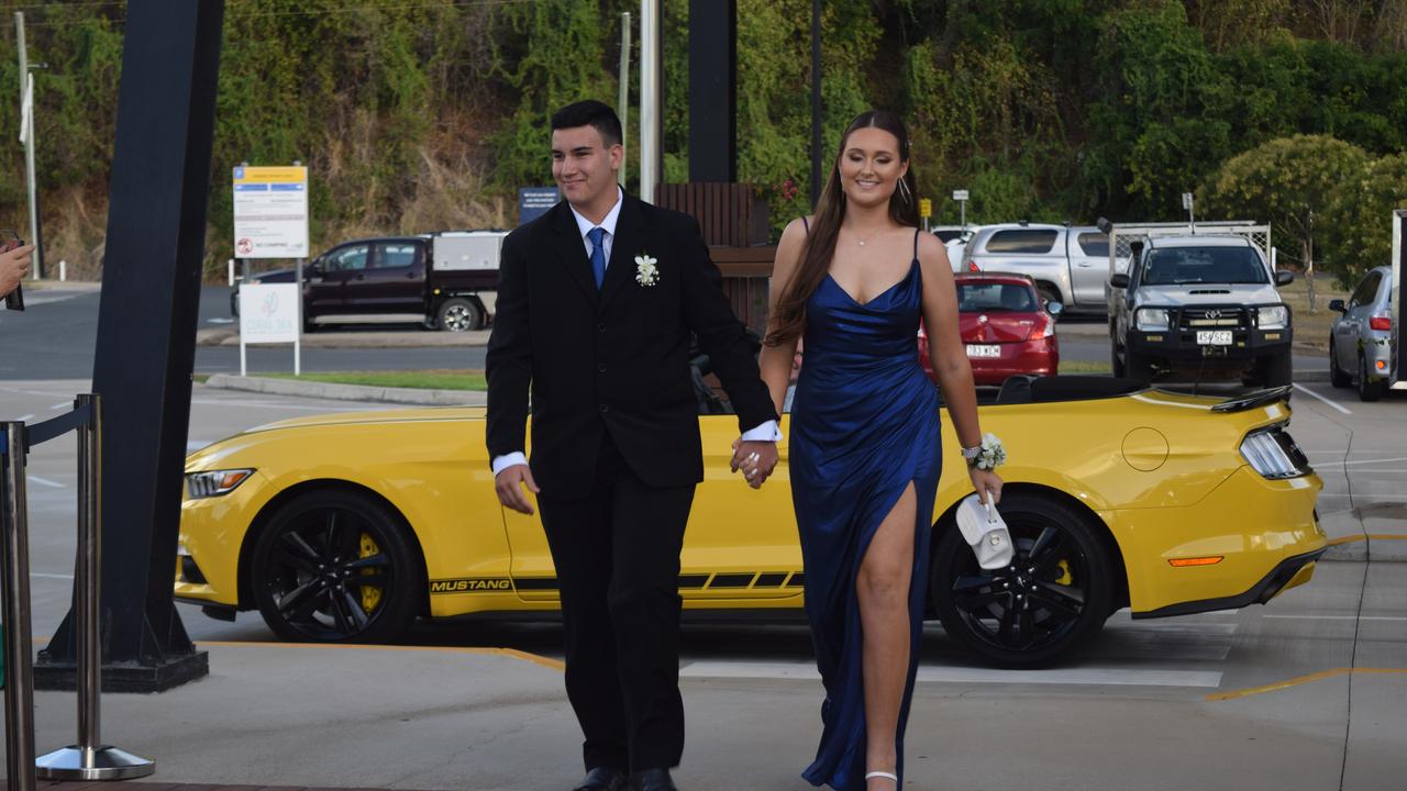 Rhys Wotherspoon and Kate Blain at the 2020 St Catherine's Catholic College formal. Photo: Elyse Wurm