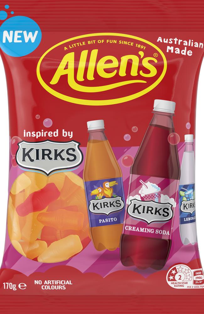 Allen's have released a collaboration with Kirks. Picture: Supplied/Allen's