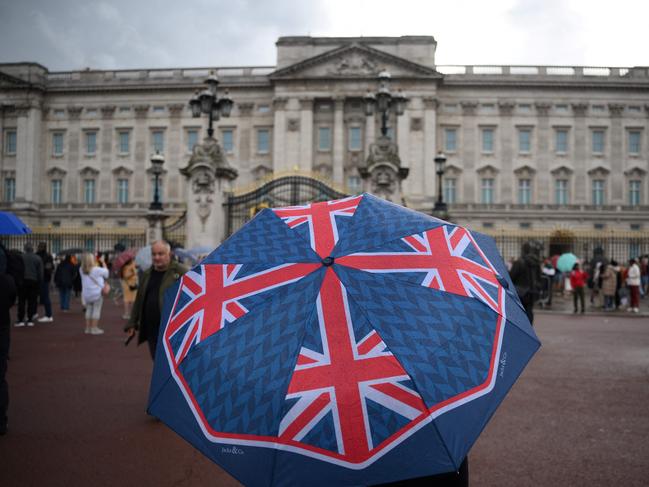 Crowds have gathered at Buckingham Palace. Picture: AFP